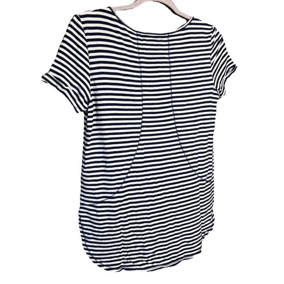 Lilly Pulitzer Luxletic Kerah Lounge Tee Women’s Size XS Blue White Striped - Picture 7 of 12